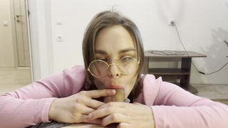 Всё, я кончил — теперь убегай, а то жена увидит на тебе мою сперму